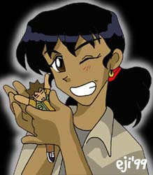 Eji and the doll